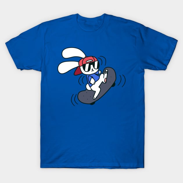 Skateboard Bunny T-Shirt by saradaboru